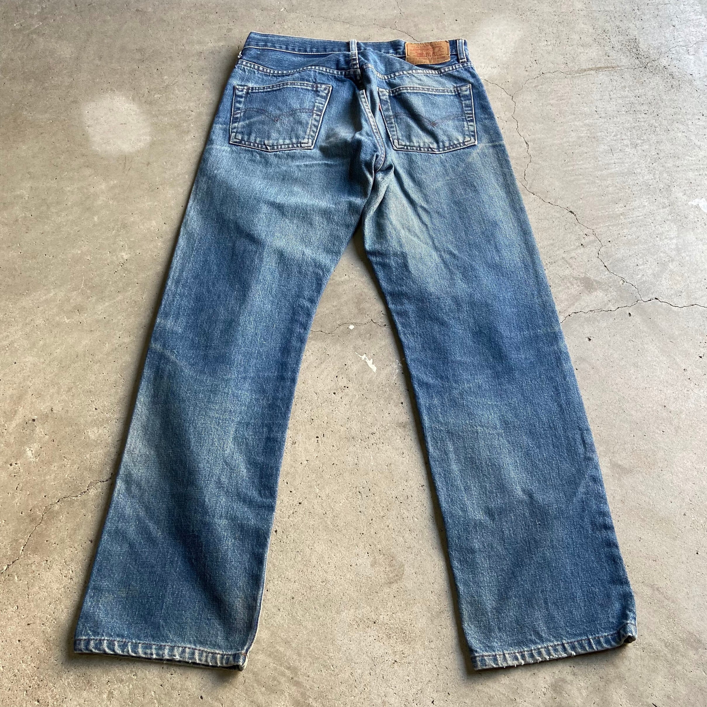 Levi’s 502XX リーバイス ビッグE 赤耳 60年代 復刻 TALONジップ デニムパンツ メンズW32 古着 ジーンズ  ストレート【デニムパンツ】【CS2212-20】 | cave 古着屋【公式】古着通販サイト