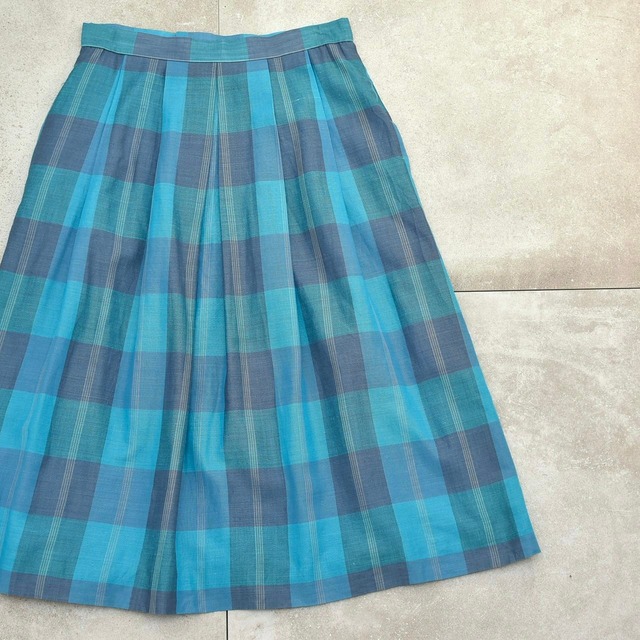Vintage over check retro design skirt