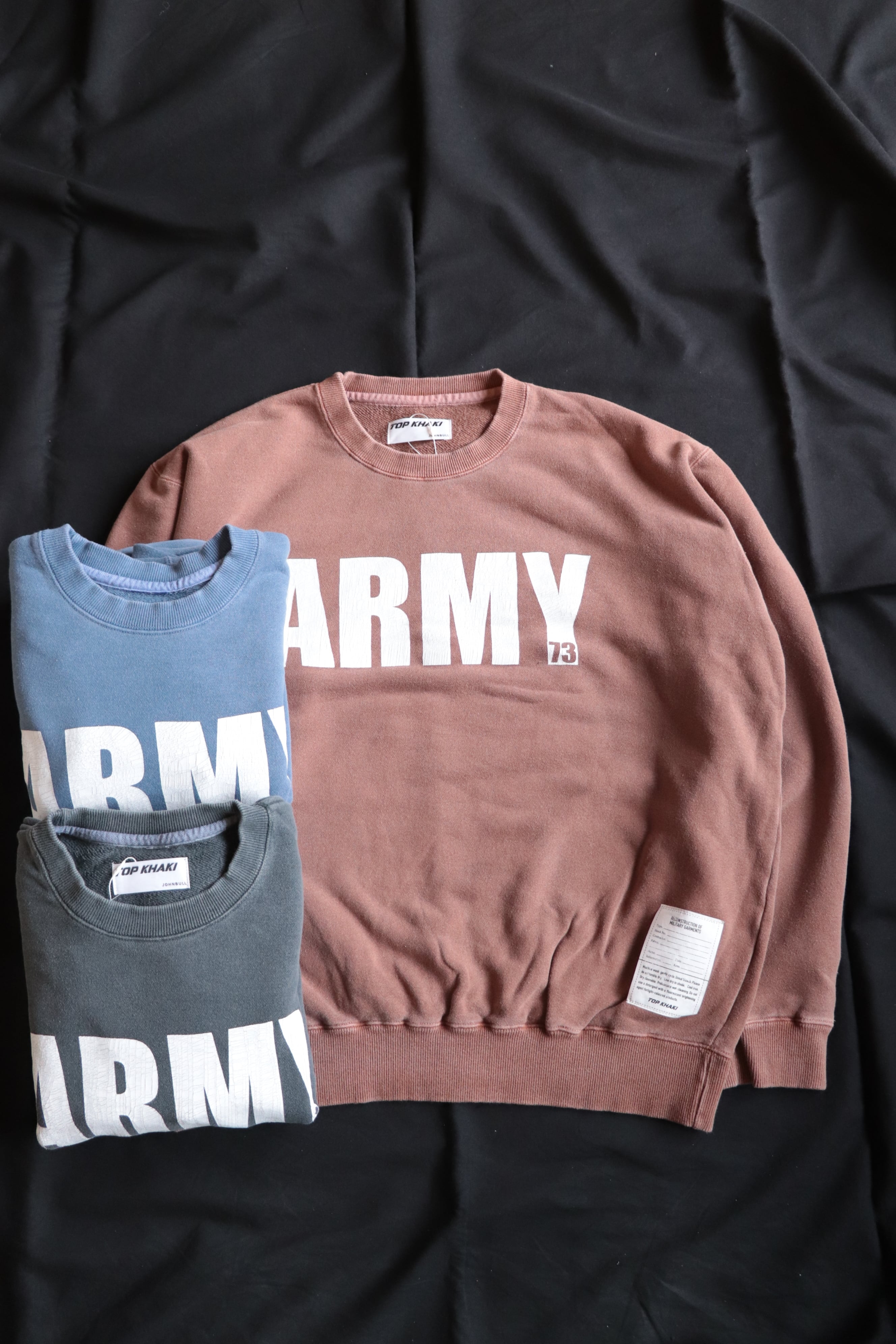 TOP KHAKI【Johnbull】/トップカーキ ARMY crewneck sweat TK253C01