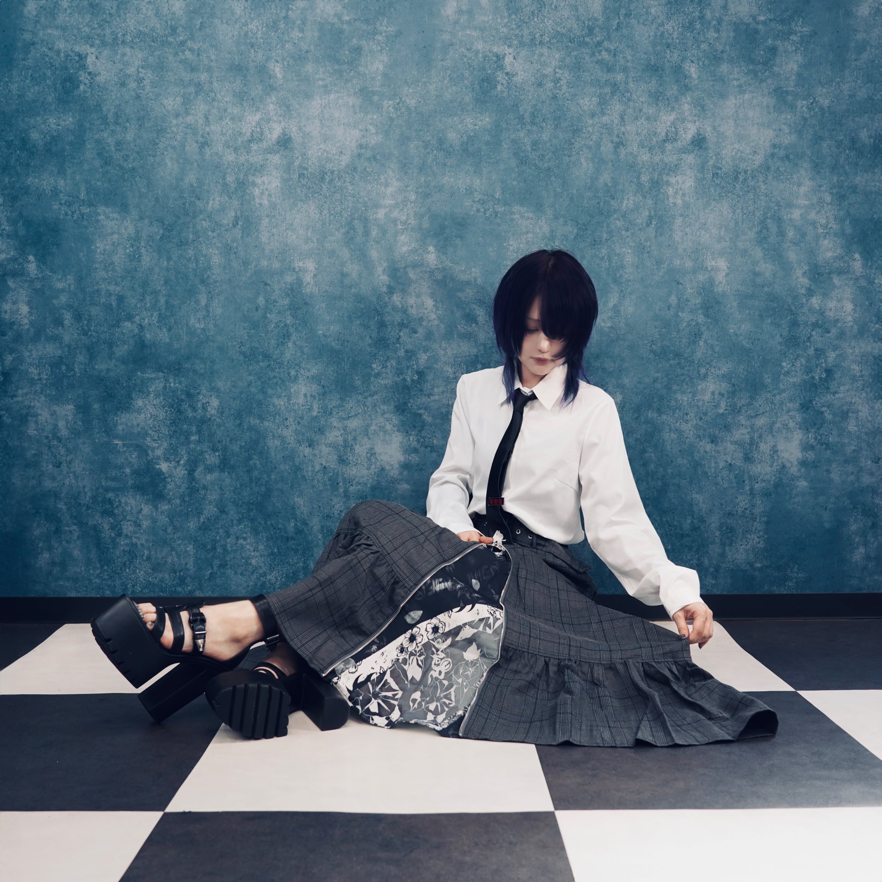 FRONT ZIP TIERED GATHERED SKIRT | NIER CLOTHING
