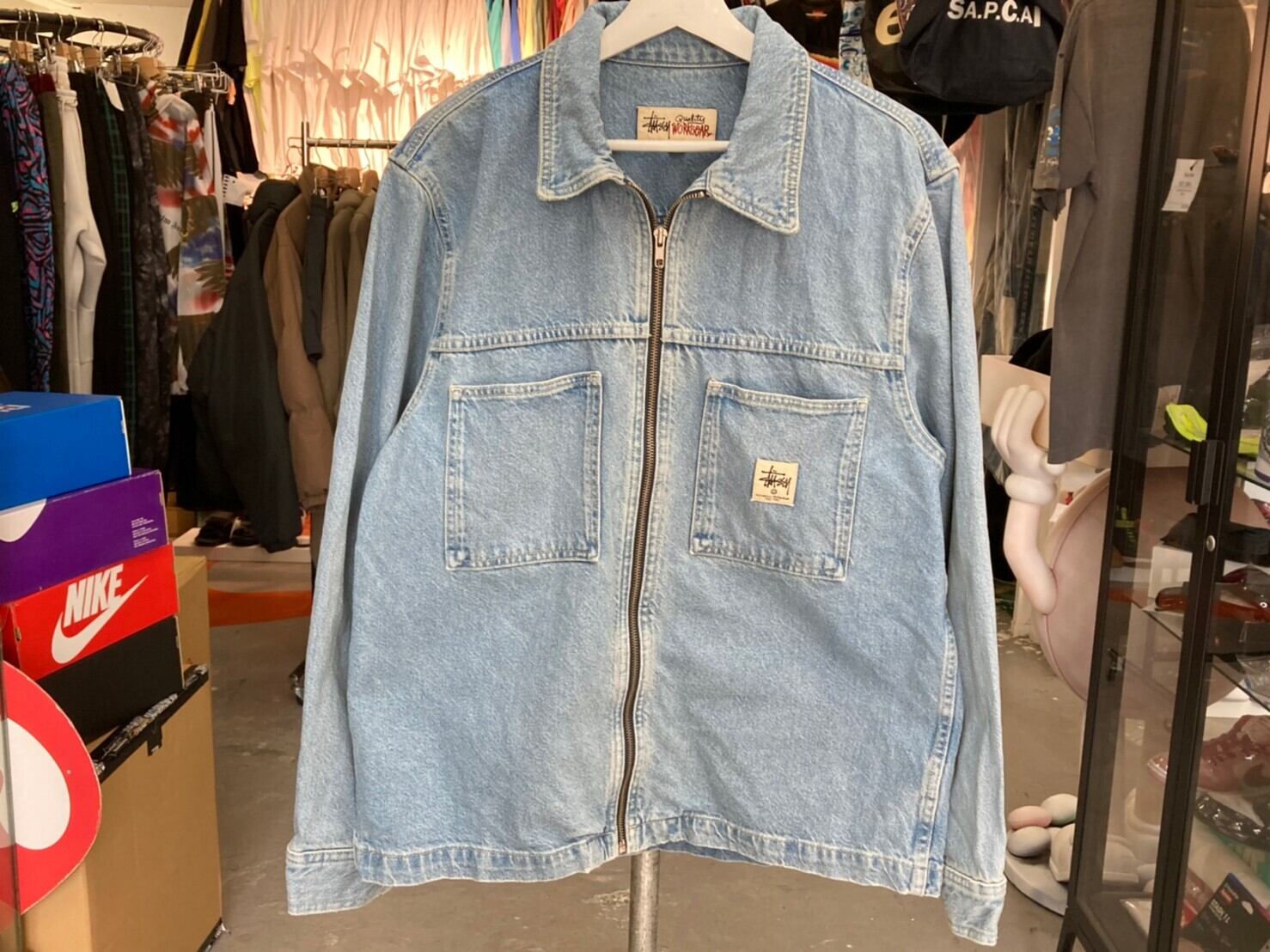 Stussy Zip Work Jacket DenimColo