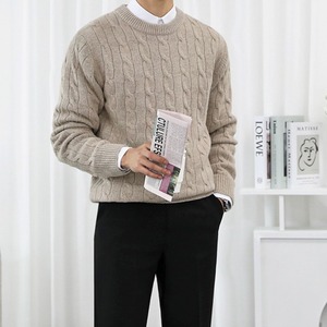 ベーシックケーブルニット　MT0080335