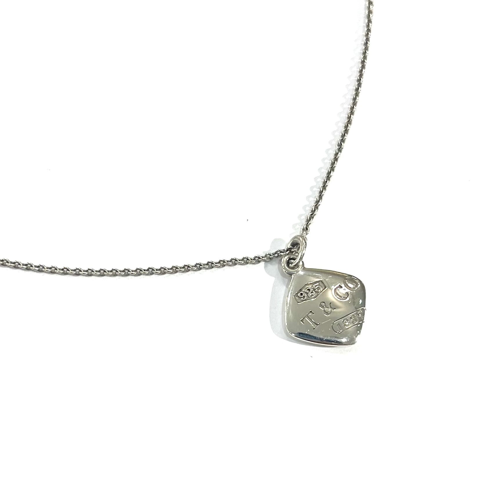 TIFFANY&CO.】2505 T&COティファニータグスクエアプレート ネックレス