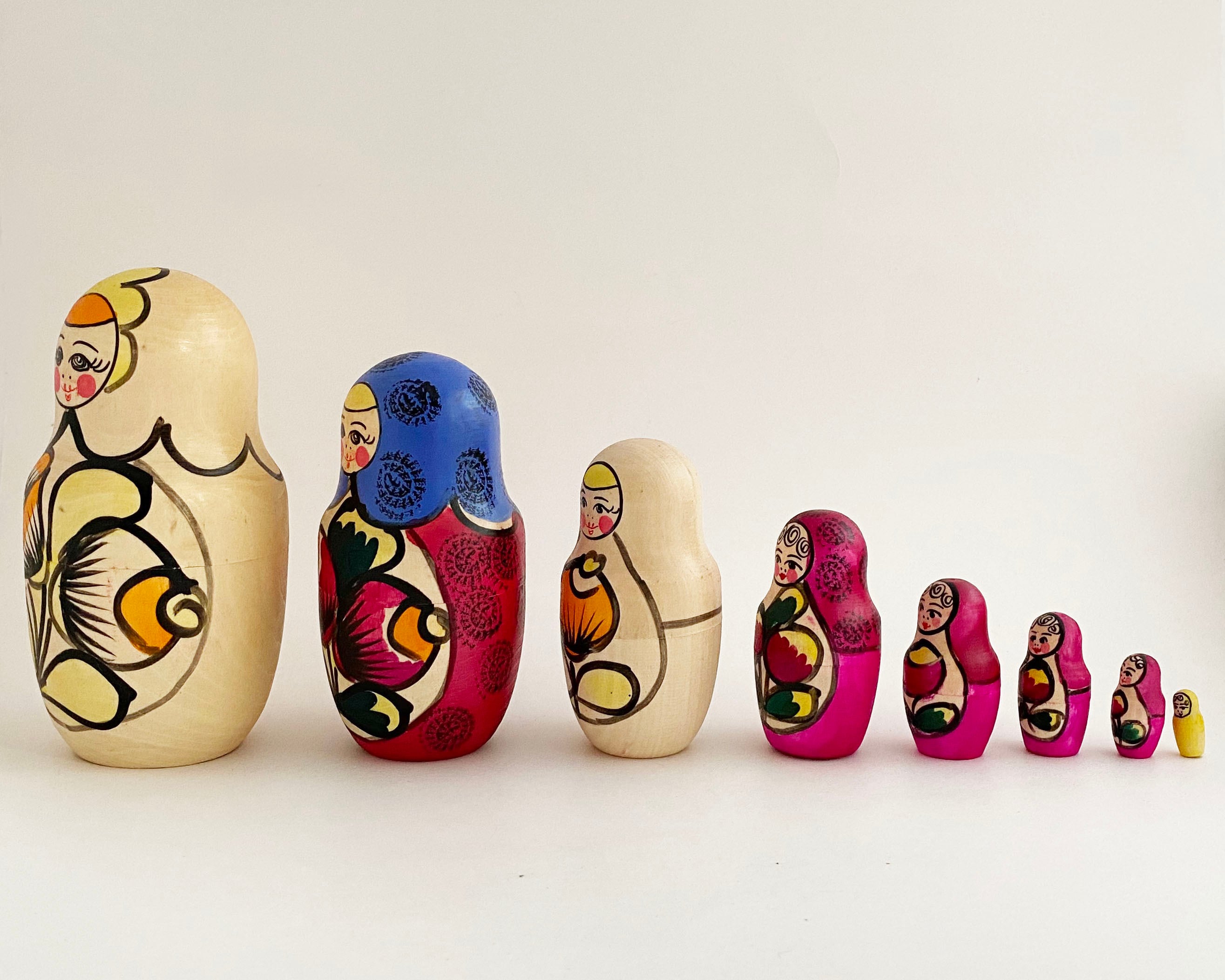 シンプル マイダン産マトリョーシカ / 8個組 | kokeshka