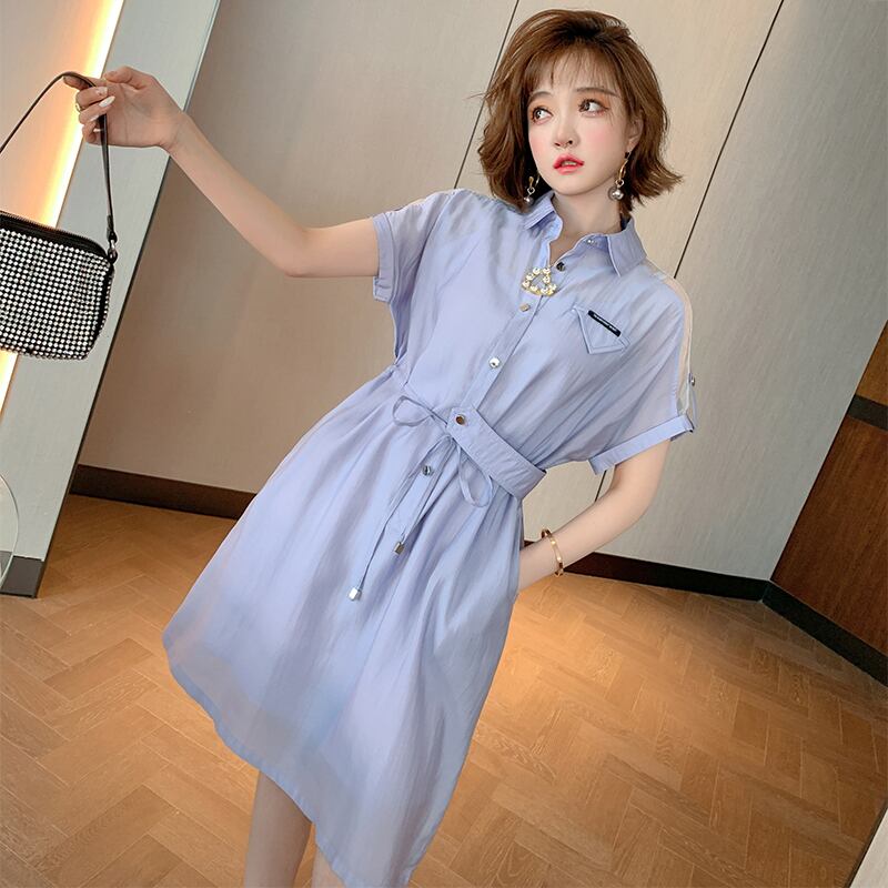 ギャザーシャツ ドレス サマー 夏物 MIUCO58274479704