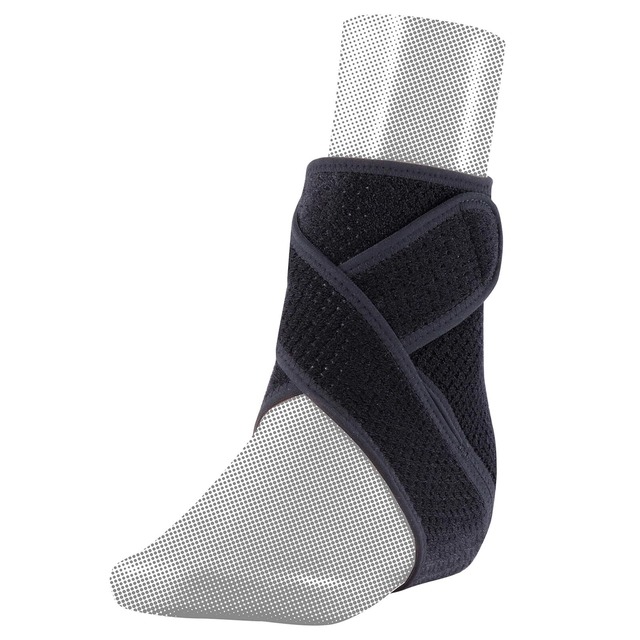 D&M ディーアンドエム アスメディ 足首サポーター かかと・足首用 1個入 左右兼用 日本製 108663 黒 フリーサイズ レベル4 オープンタイプ 固定 サポート 伸縮 圧迫