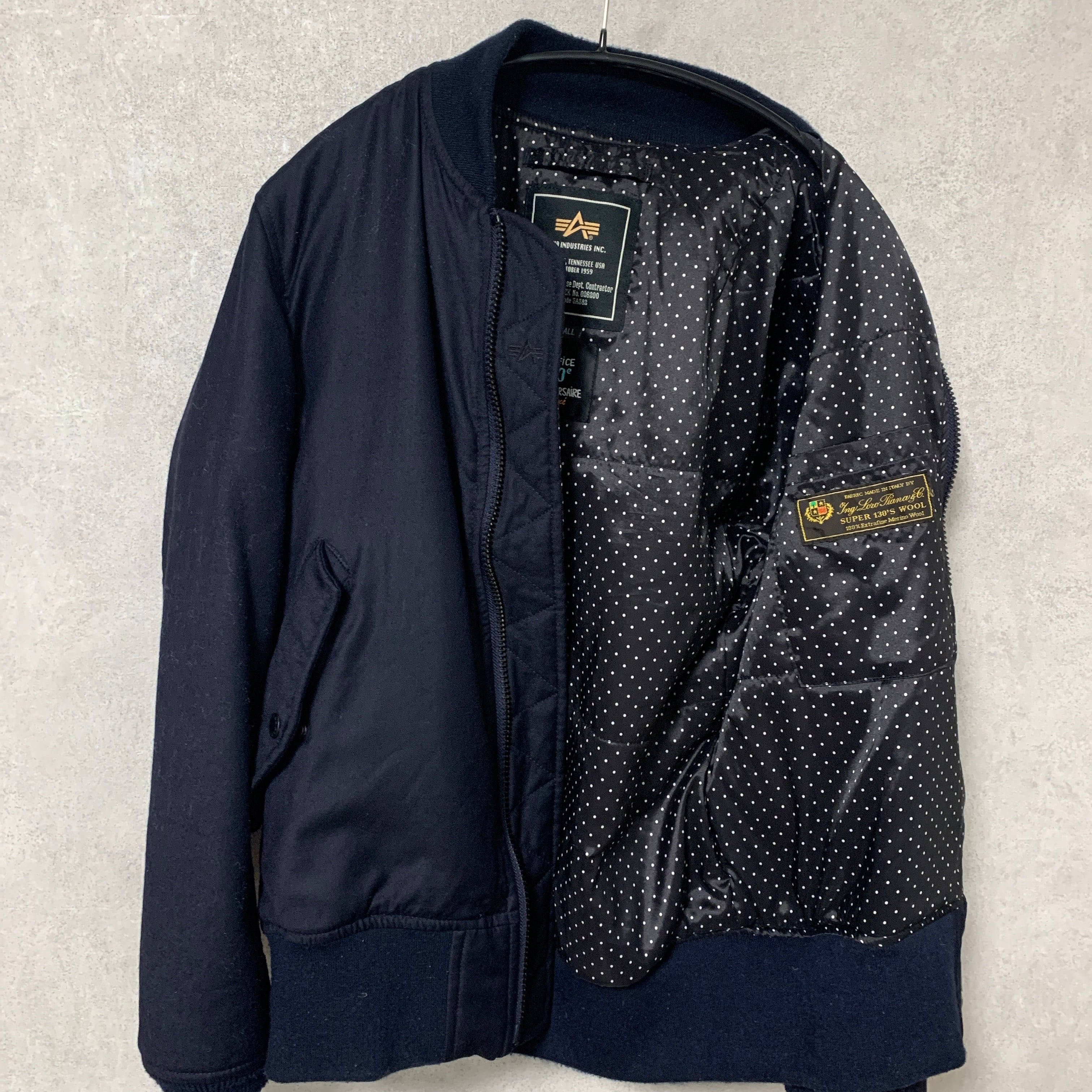 EX Loro Piana MA-1 20th EDIFICE（エディフィス）の「ALPHA メルカリ 
