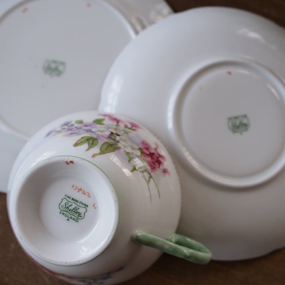 美品】シェリーSTOCKSストックス トリオ カップ＆ソーサー イギリス