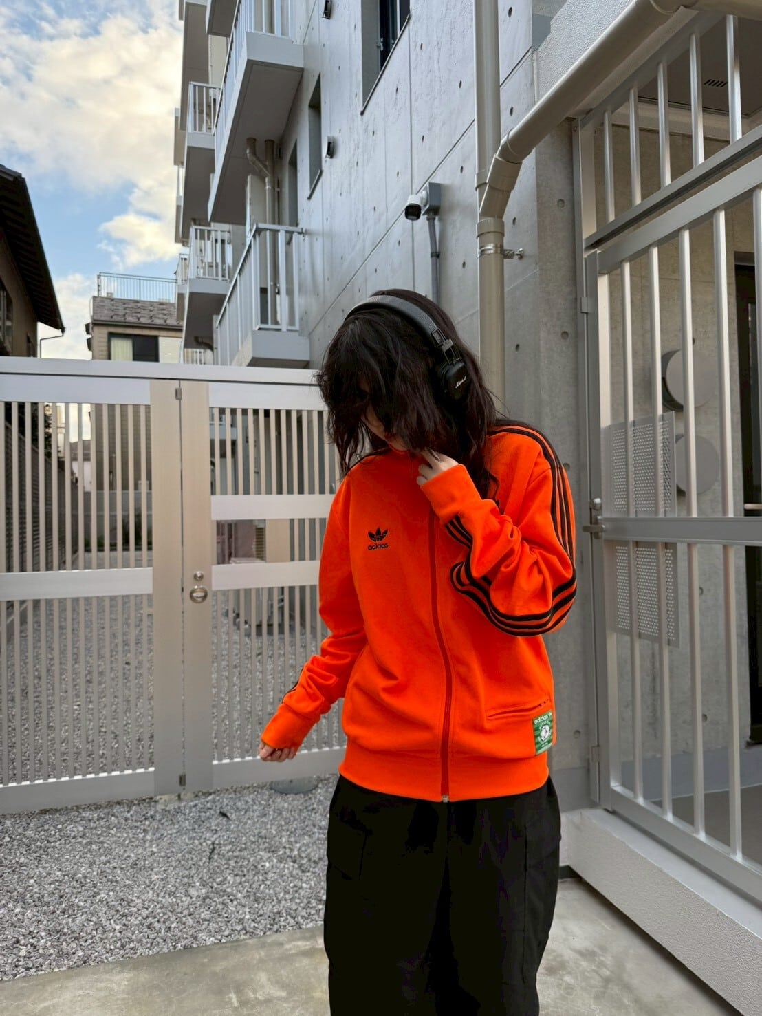 adidas NEDERLAND 74 Track Jacket / Orange × Black | mesen