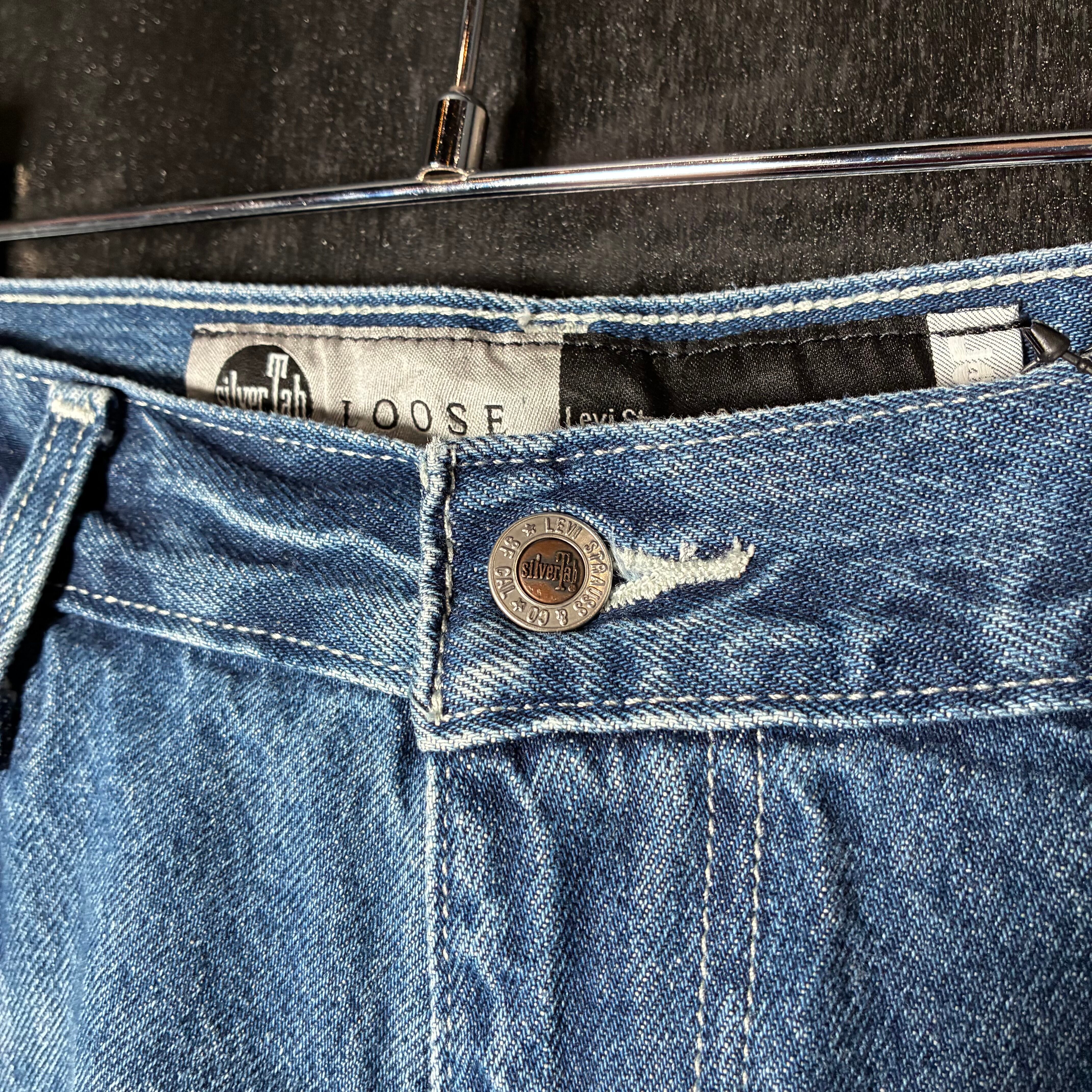 Levi's Silver Tab LOOSE W38 紺 極太 リーバイス シルバータブ ルーズ