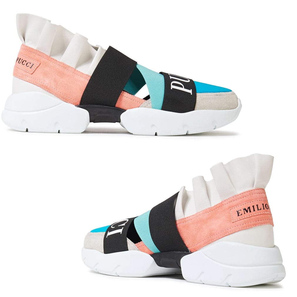 EMILIO PUCCI スニーカー ベルト レザー フリル ベルクロ - agedor.ma