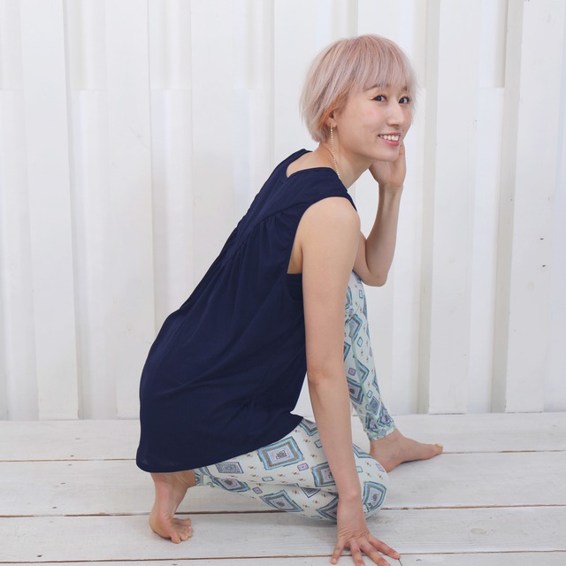 SOLD OUT_ヨガ_エアリータンク / Yoga_Airy Tank_AN031 DNV