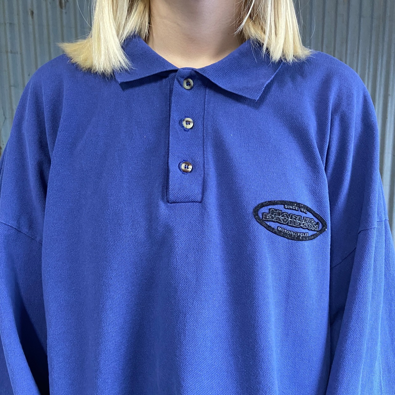90年代 Harley-Davidson ハーレーダビッドソン バックプリント 鹿の子 