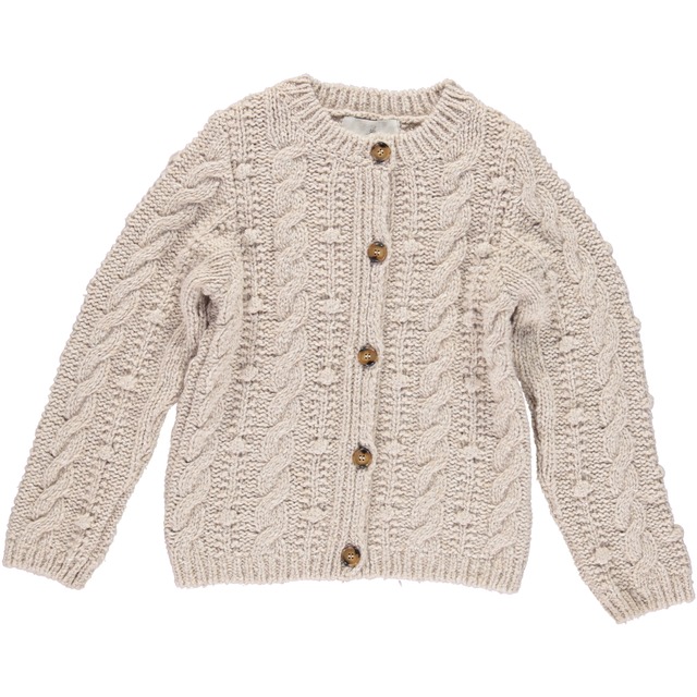 《ラスト2y》Bebe Organic / Wild cardigan - Natural