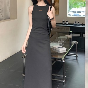 Back cross design sleeveless dress S931