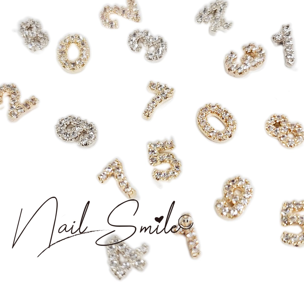 ジルコニアストーン】数字/ナンバーパーツ | Nail Shop Nail smile