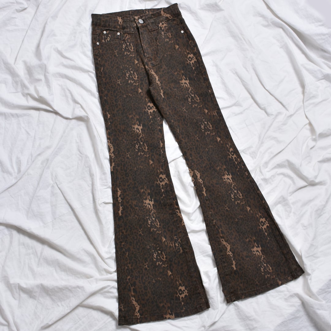 7/1新着】ヒョウ柄フレアパンツ | VOLCAN&APHRODITE