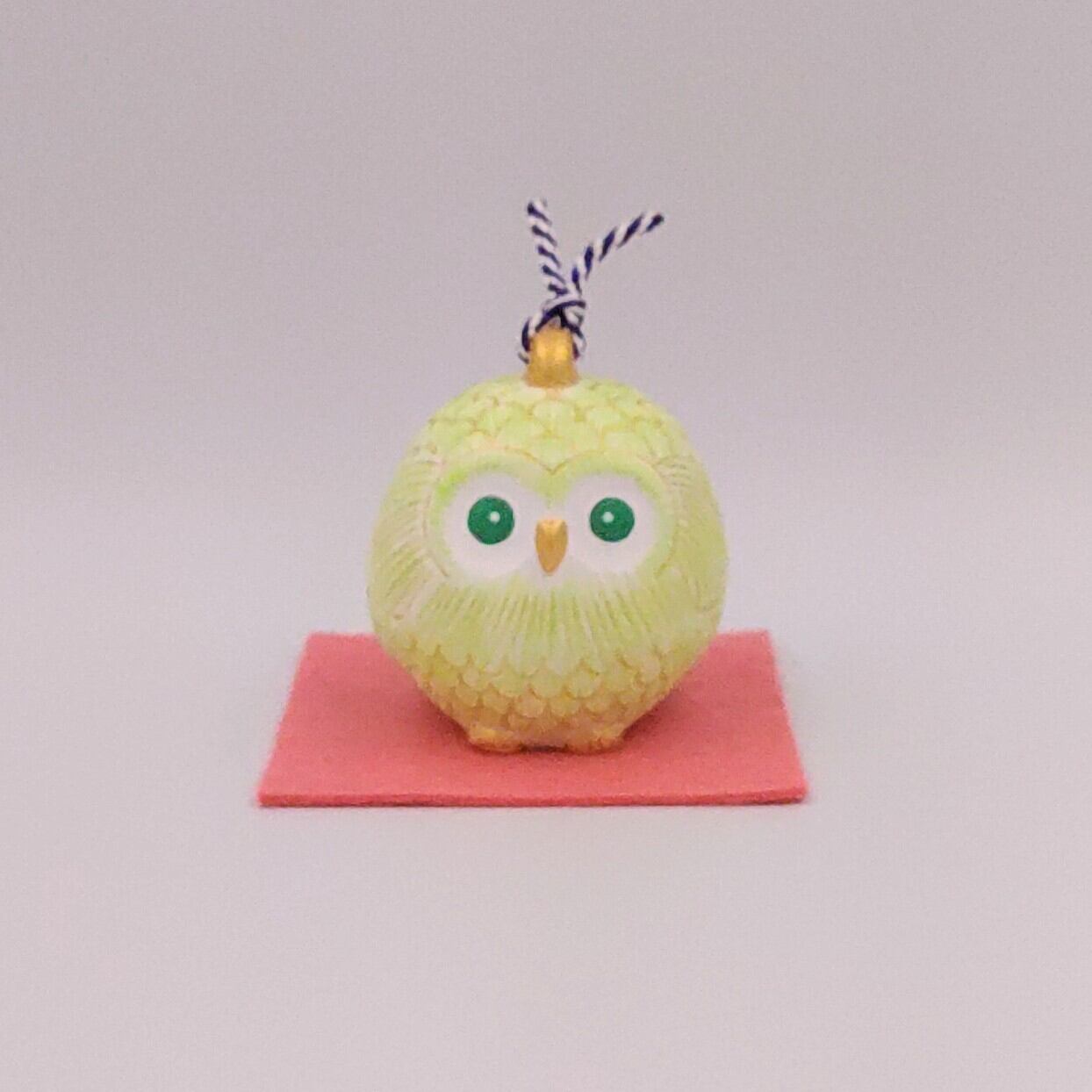 土鈴フクロウ(ピンク) | 博多人形工房いしだ