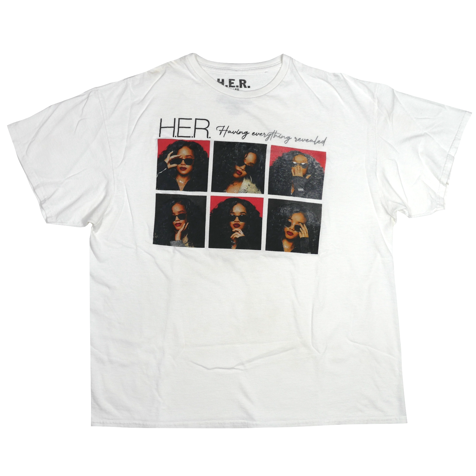 USED【XL】H.E.R. 6 Photo Tee
