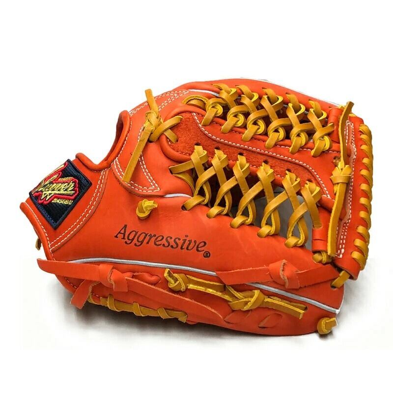 送料無料】【久保田スラッガー】 軟式用グラブ KSN-M00 Fオレンジ×タン