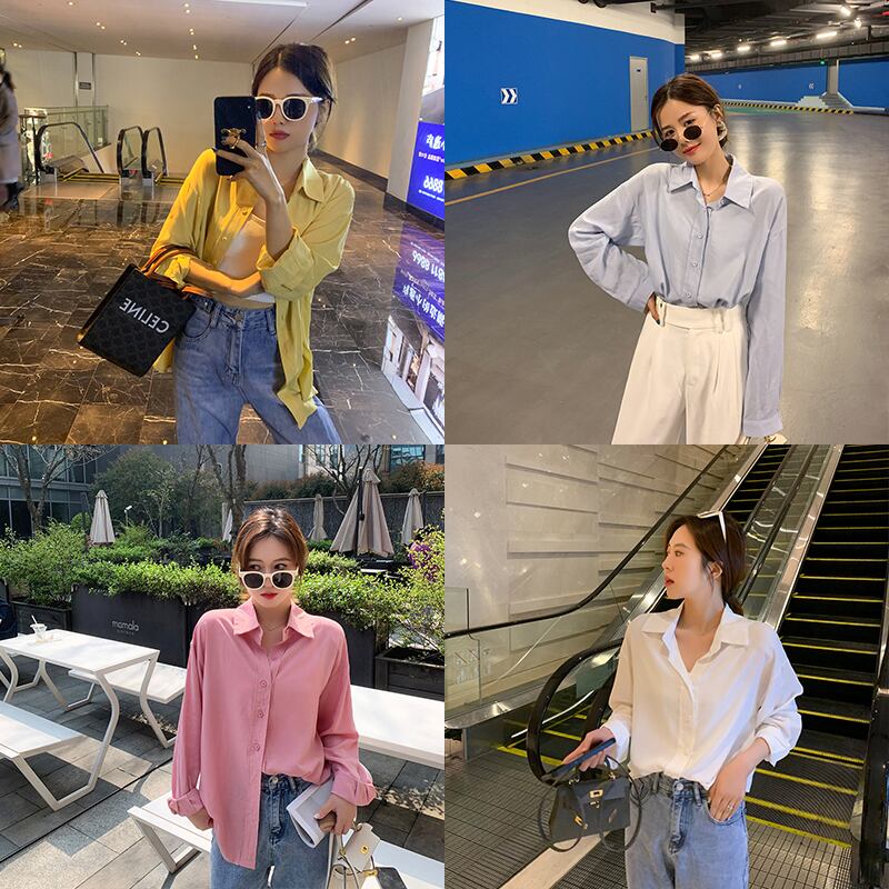 イエローシャツ スプリングルーズレッド 春物 6Du_Shop_Women27581936681