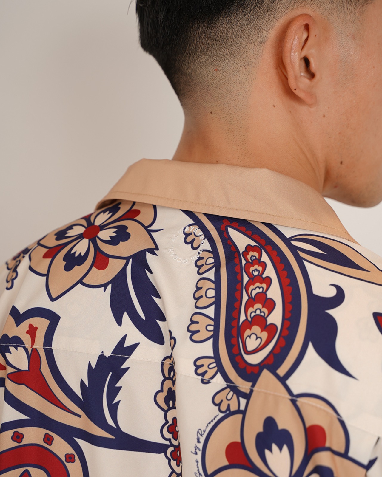 【SUNS】PAISLEY PATTERN OPEN COLLAR SHIRTS［RSS025］