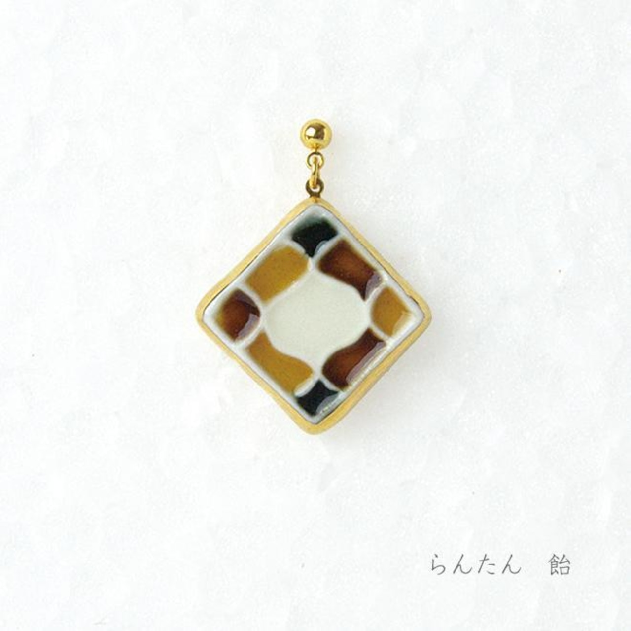 もざいく らんたん(大) ピアス/イヤリング