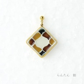 もざいく らんたん(大) ピアス/イヤリング