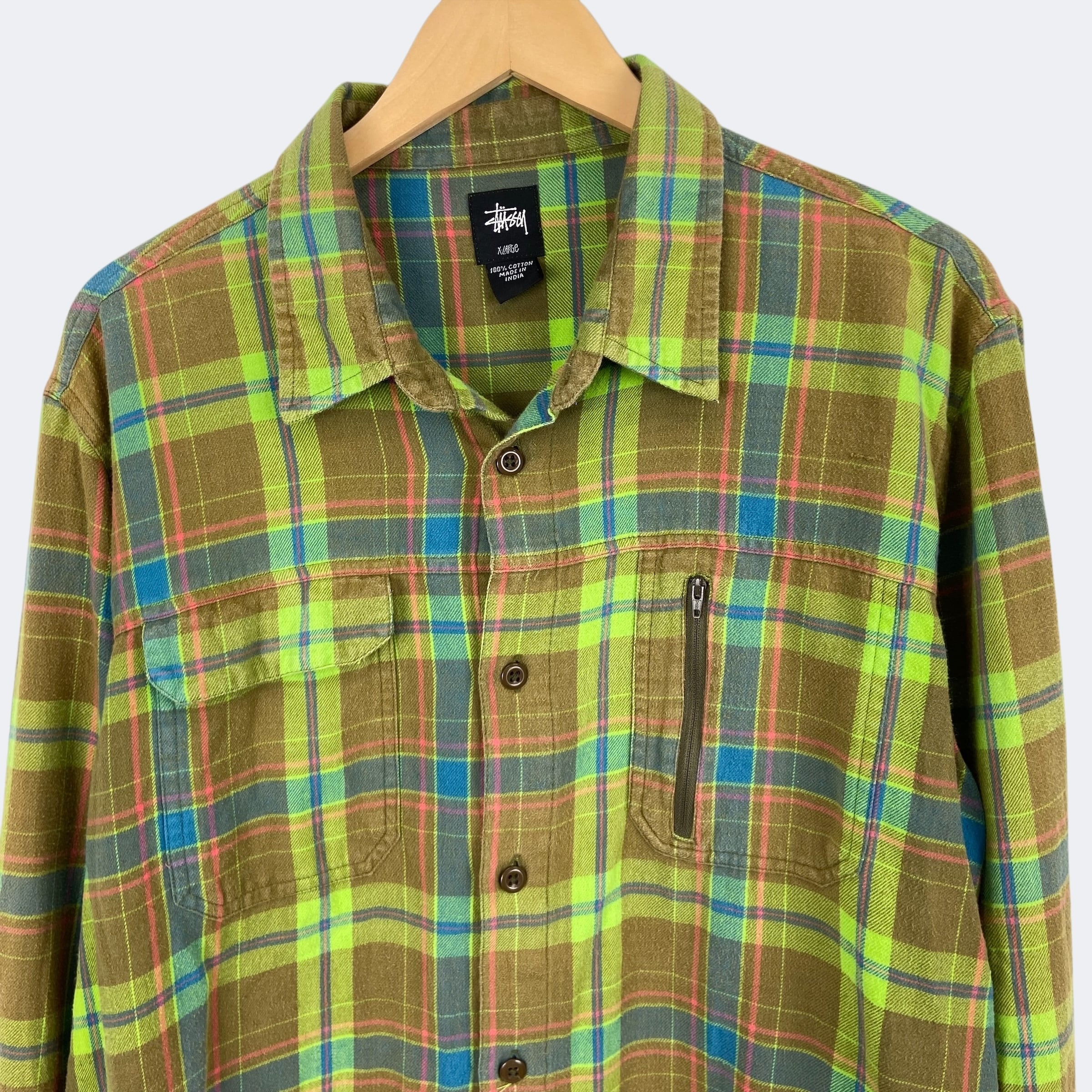 STUSSY Remix. チェックシャツ ネルシャツ | LSC｜ブランド古着 買取・販売