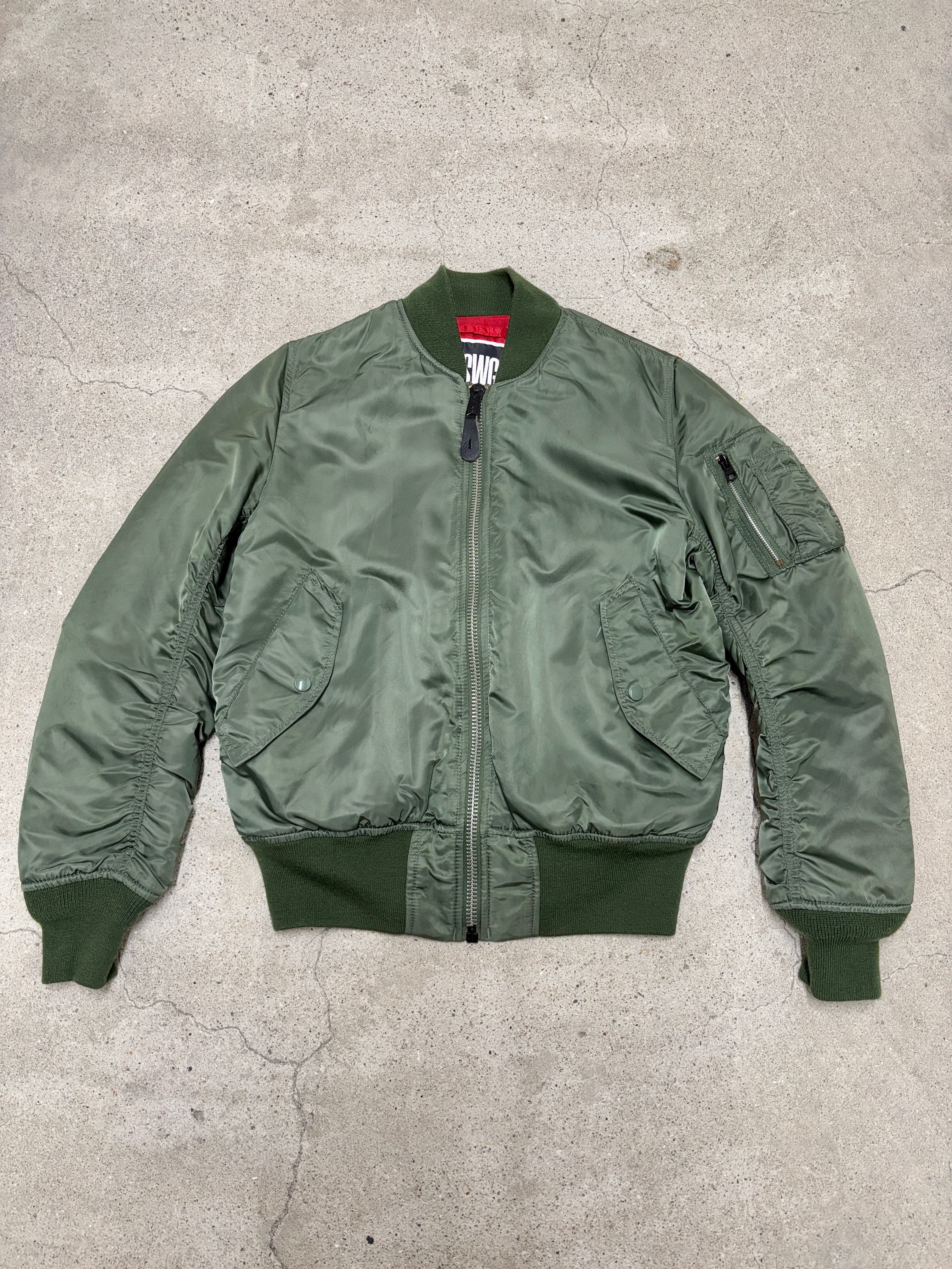 SWAGGER × ALPHA/MA-1/Flight Jacket/M/フライトジャケット/ボンバ
