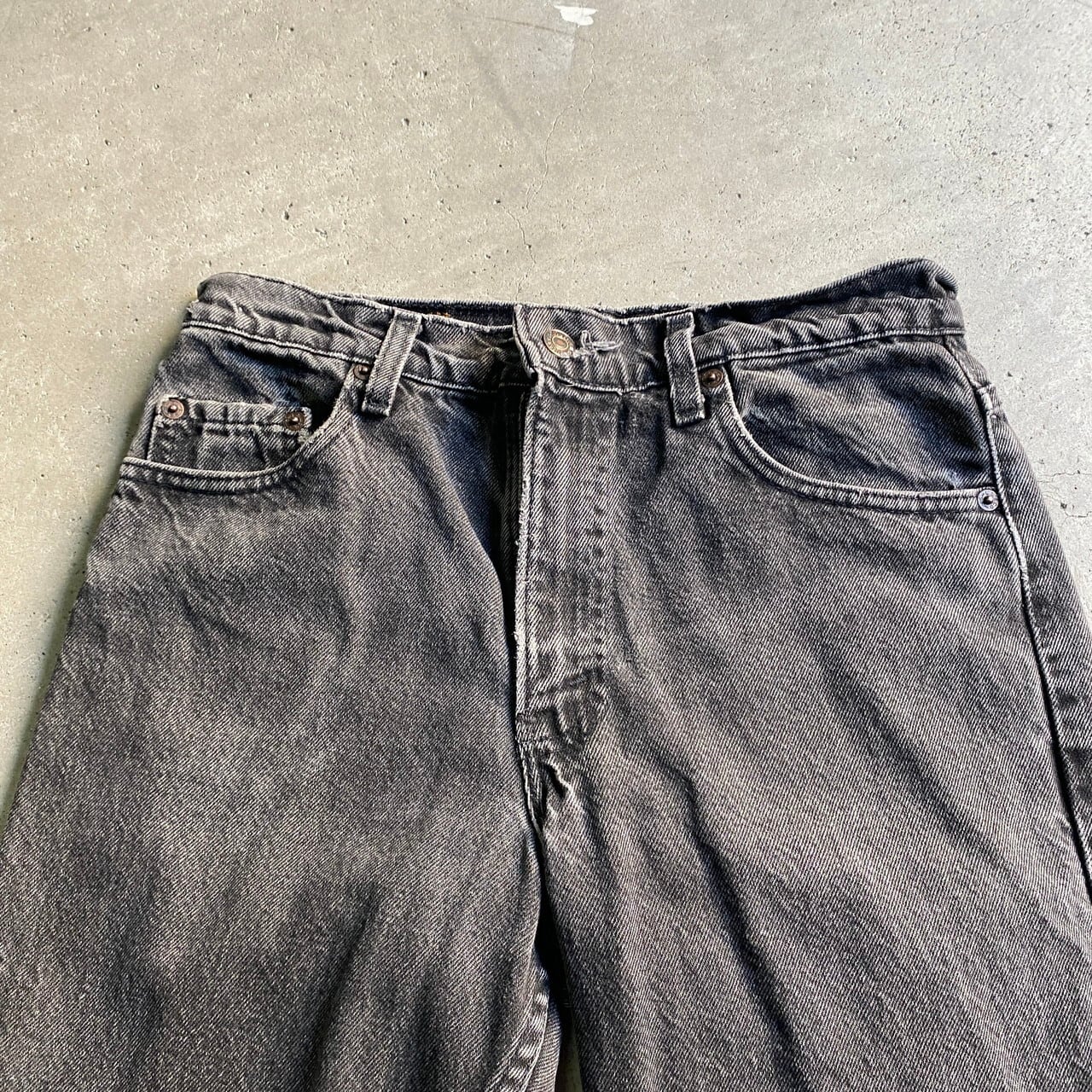 幸*れ様 ビンテージ 古着 リーバイス550 バギー ブラックデニム