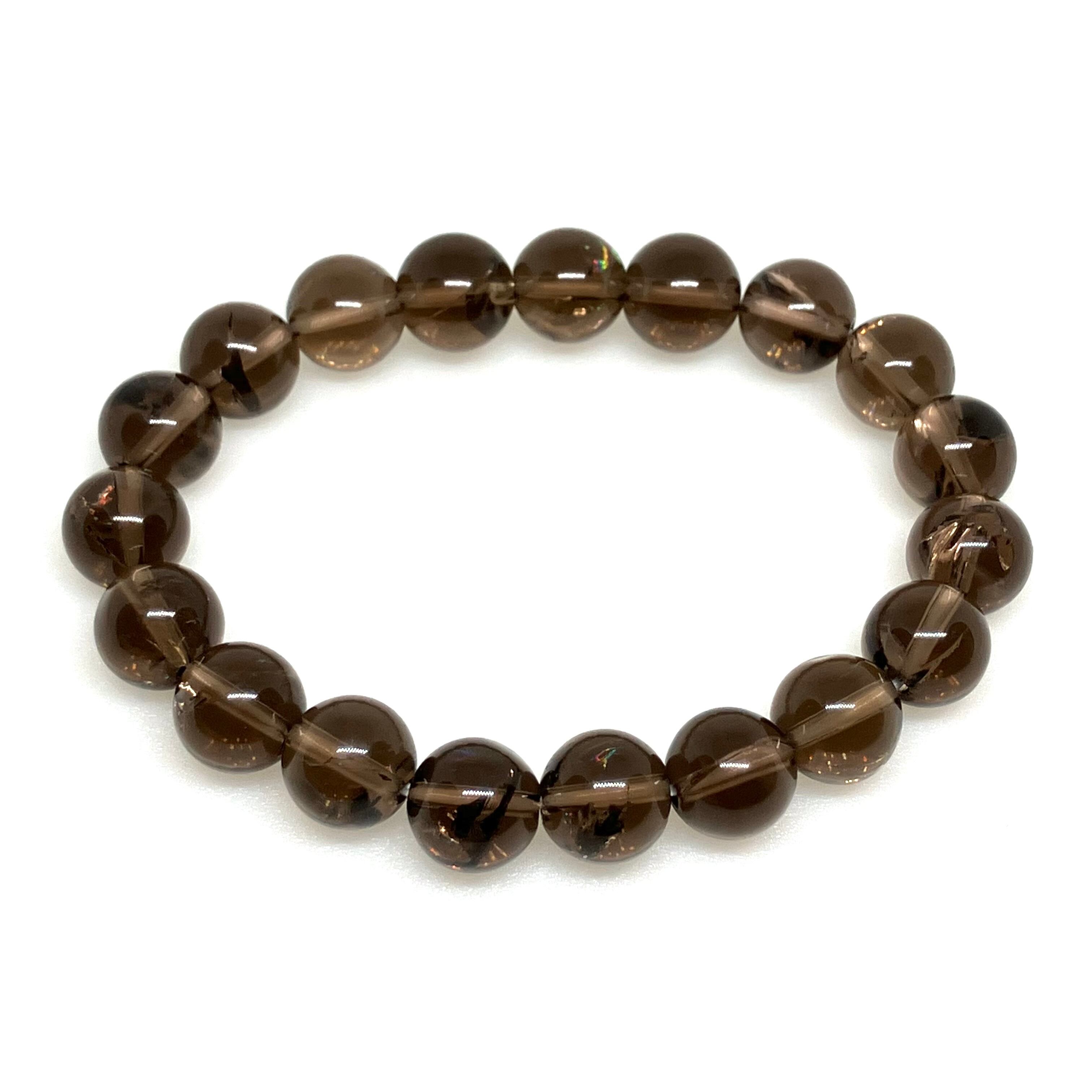 虹入り☆アイリススモーキークォーツブレスレット | A stone～高品質