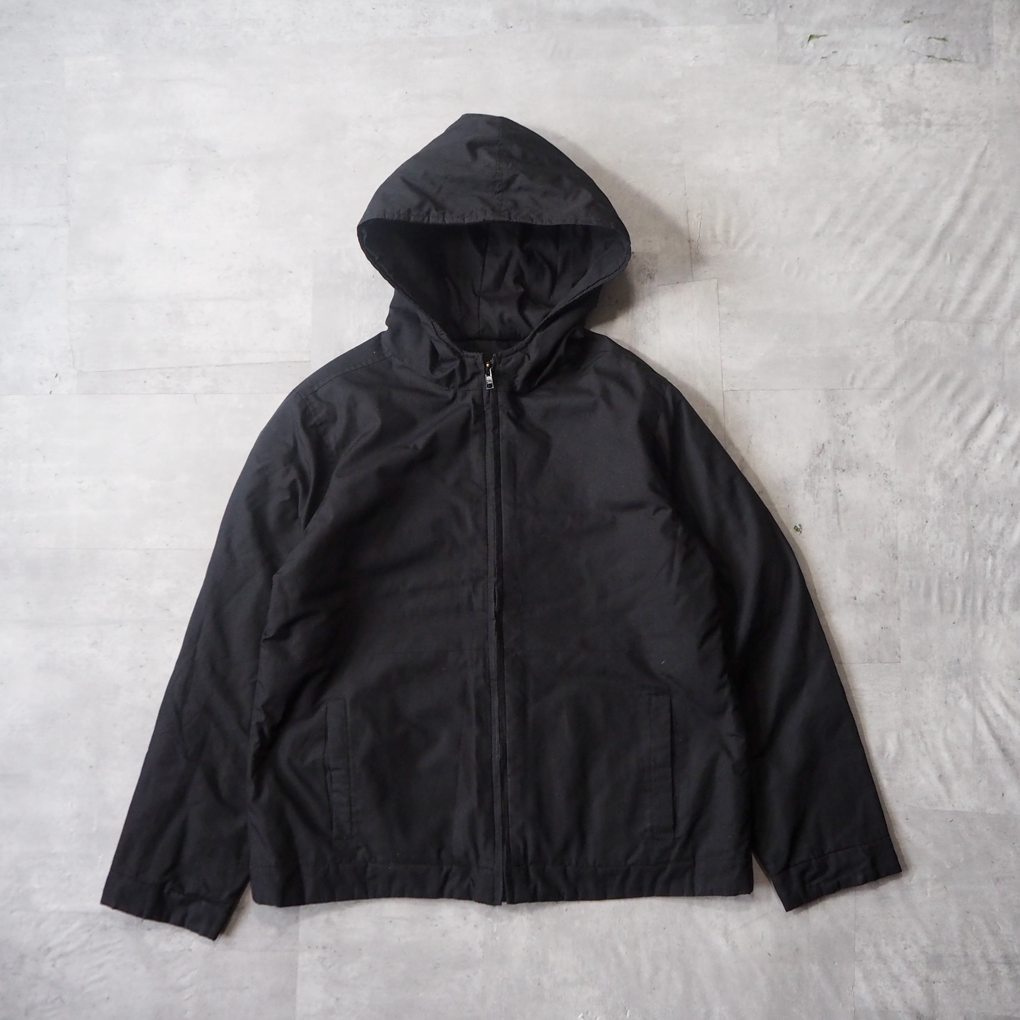 00s “GAP” black hoodie poly jacket 00年代 ギャップ フーディ
