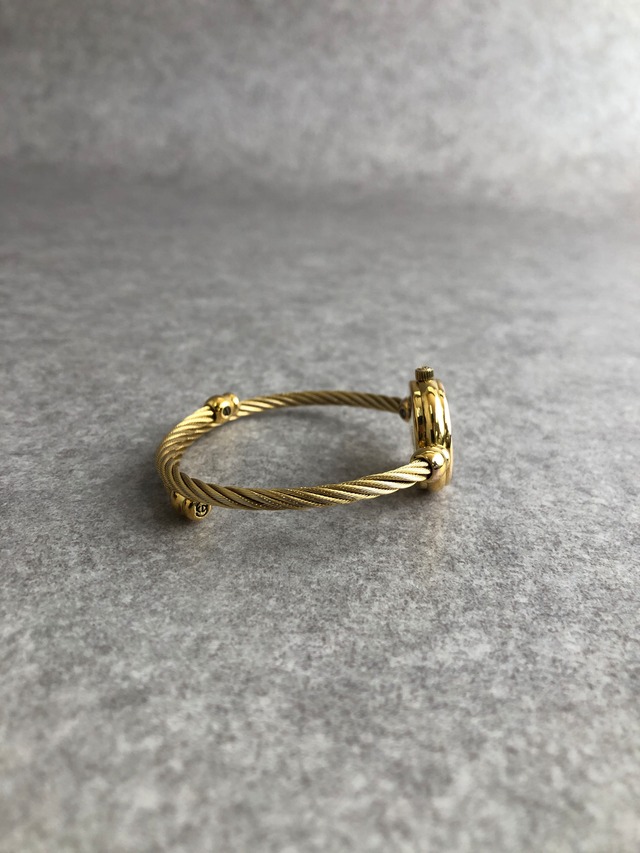 GUCCI グッチ 腕時計 ゴールド×ブラック シェル ステンレススチール バングル 2700.2.L クウォーツ vintage ヴィンテージ オールド bykvde