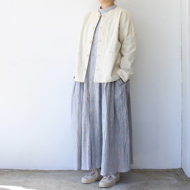 HAVERSACK アシンメトリーバンドカラーワンピース Asymmetry
