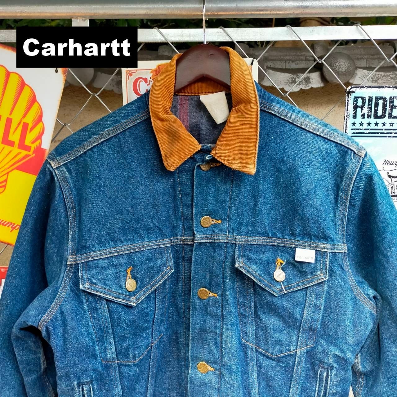 マルボロクラシック 襟レザー 内コーデュロイ ブランケット L