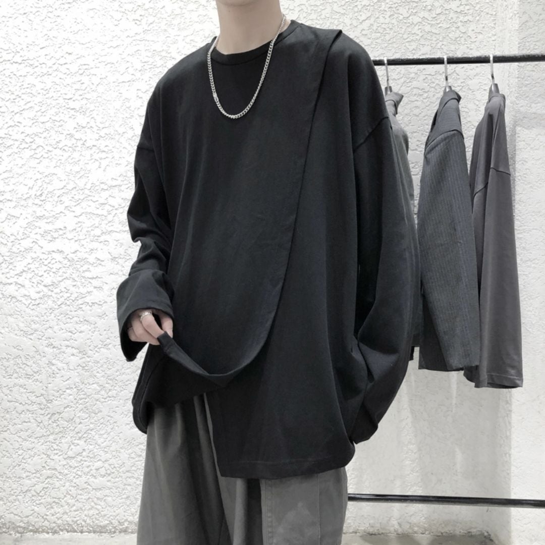 Slit Loose Version Sweatshirt