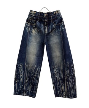 FENG CHEN WANG / GRADIENT TIE DYE DENIM PANTS