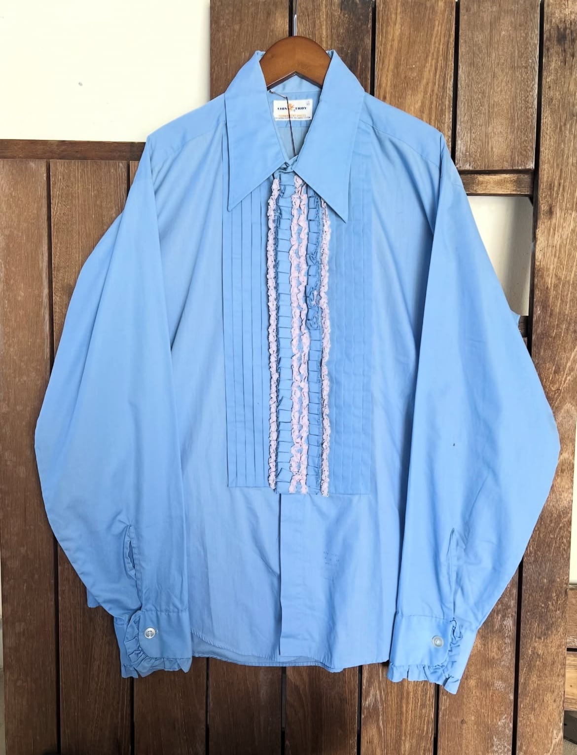 70's LION TROY L/S frill shirts 【L】 | JUKEBOX