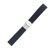 時計バンド 交換ベルト 腕時計ストラップ 防水 シリコーン 長さ調整でき 18mm ブラック