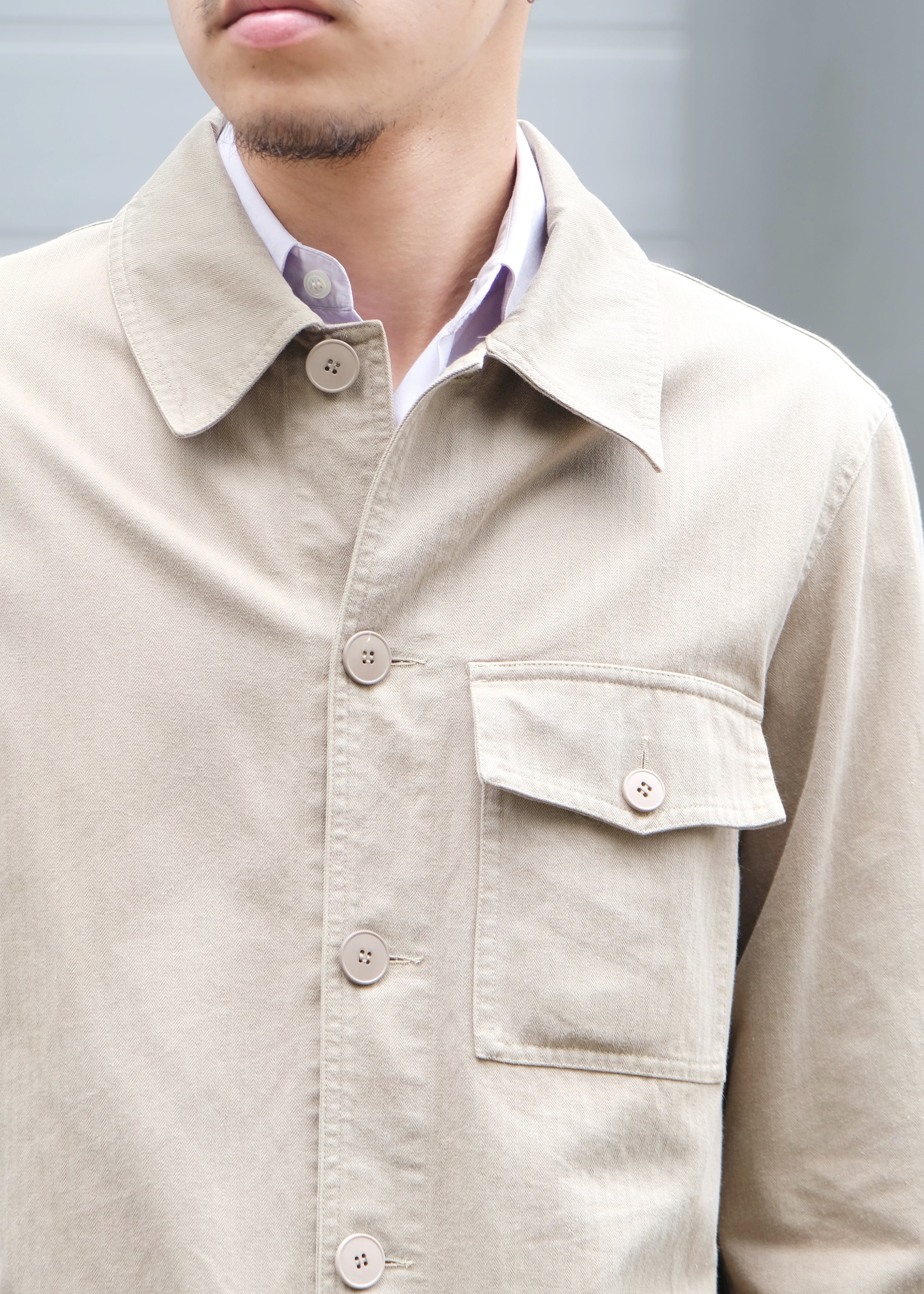 90's agnes b. homme cotton field jacket | CETTEN