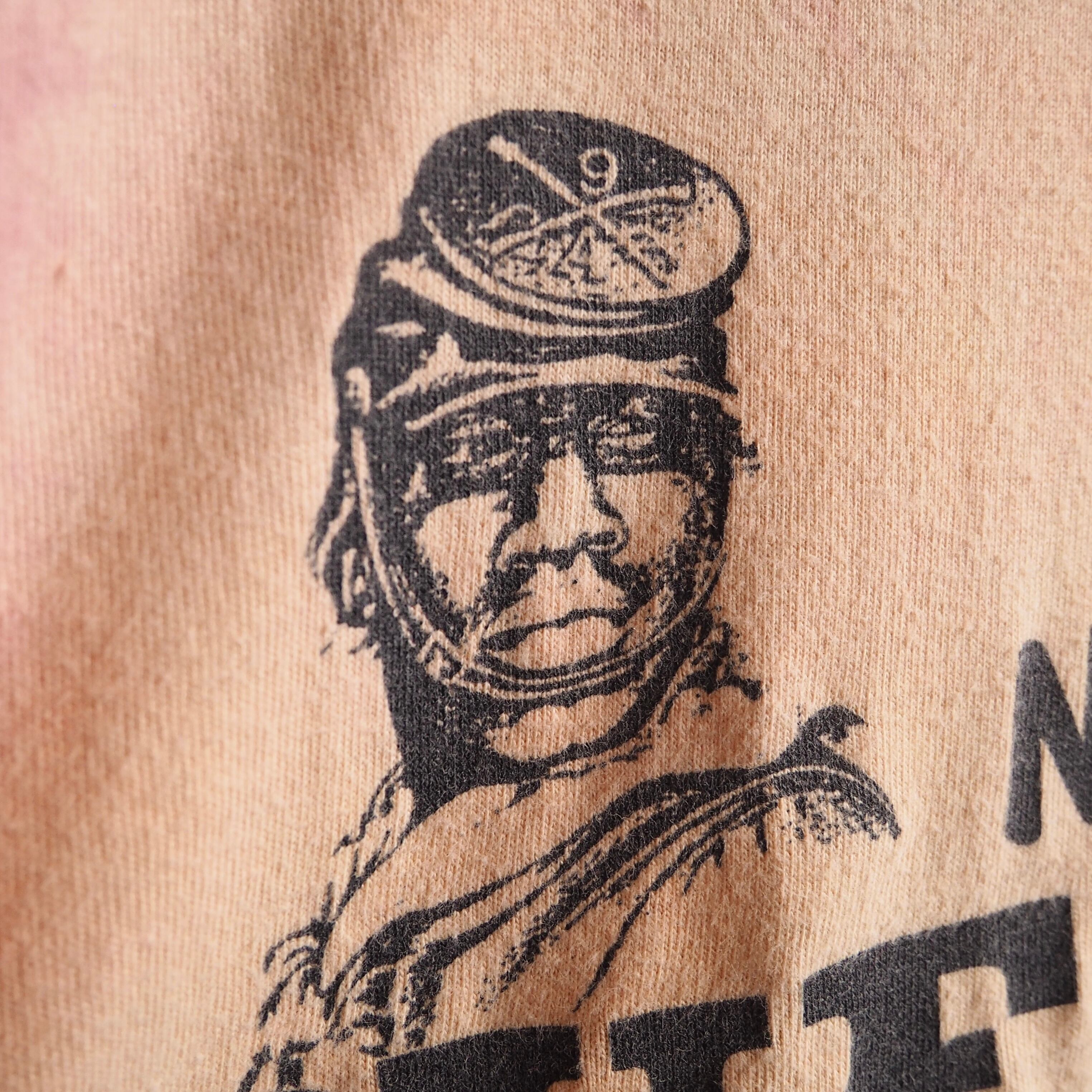 1990s ” New Buffalo soldiers ” printed vintage Tie dye Tee (made in Usa)