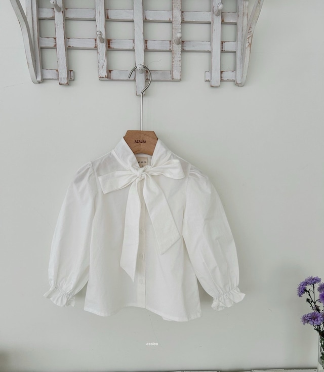 【取寄】azalea|iris ribbon blouse|アイリスリボンブラウス|S-JS|kids&jr|26 autumn