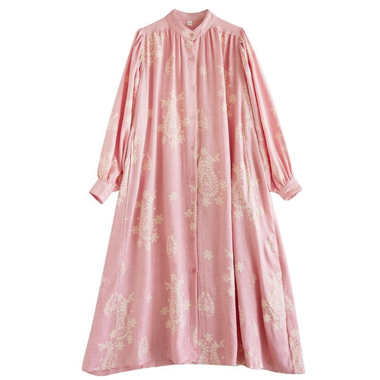 ペイズリー ピンク ワンピース 00292