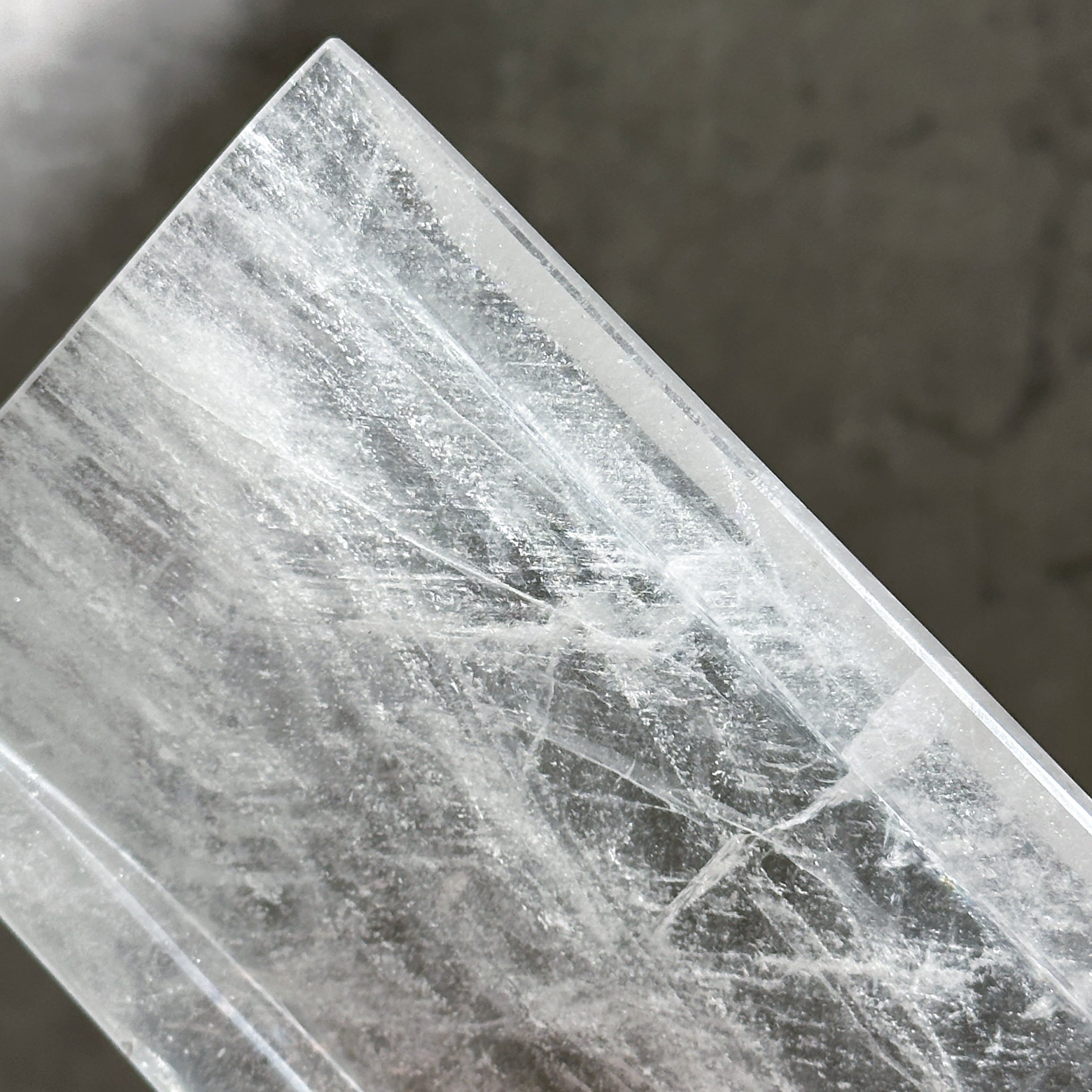 虹◎クリアクォーツのトレー02◇ Clear Quartz ◇ 天然石・鉱物