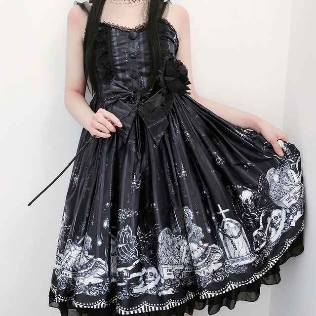 天使と悪魔 病み可愛い ゴスロリ ドレス Jsk Darkness スカル 十字架 墓場 地雷系 原宿系 オルチャン 10代 代 天使と悪魔 サブカル系ファッション Seasonz 天使と悪魔 病み可愛い ゴスロリ ドレス Jsk Darkness スカル 十字架 墓場 地雷系 原宿系 オルチャン 10代 代 天使と悪魔 サブカル系ファッション Seasonz