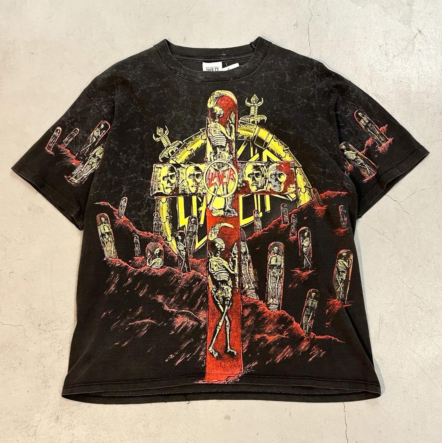 90s SLAYER all over print t-shirt【高円寺店】 | What
