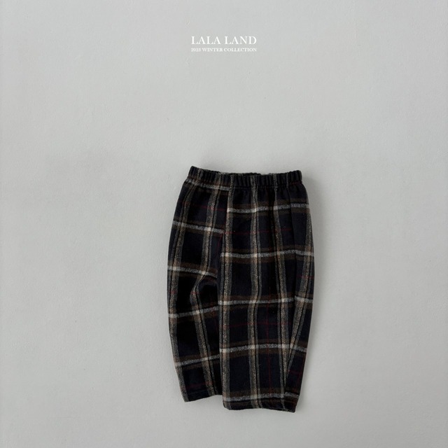 《入荷待ち》送料無料【lalaland】Baguette Check Pants