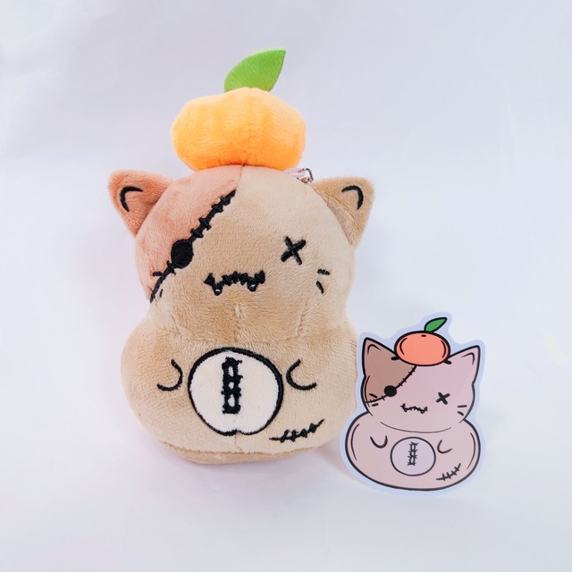 鏡餅ミケぬいぐるみキーホルダー(ステッカー付き)