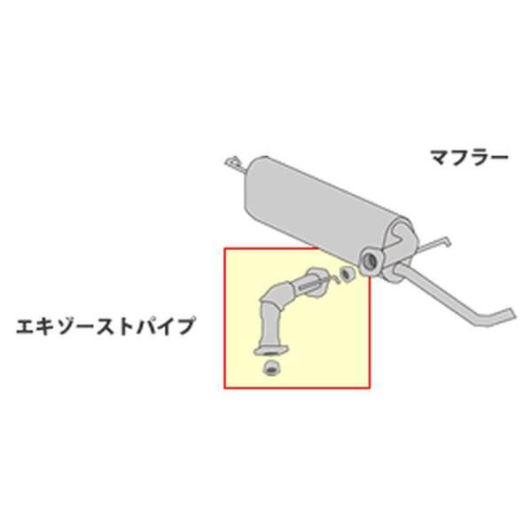 HST エキゾーストパイプ 081-40EXP アクティバン HH6 ホンダ パイプ